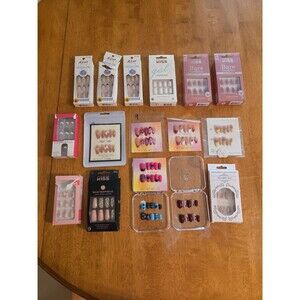 Press on nail lot bundle of 17